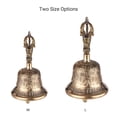 thumbnail image 3 of Tomshoo Campana de bronce, Campana con meditación Campana Tibetana Meditación Campana de Mano Dsfen Bell Funien Tibetano Laoshe Leeofty Campana llena de bronce, 3 of 8