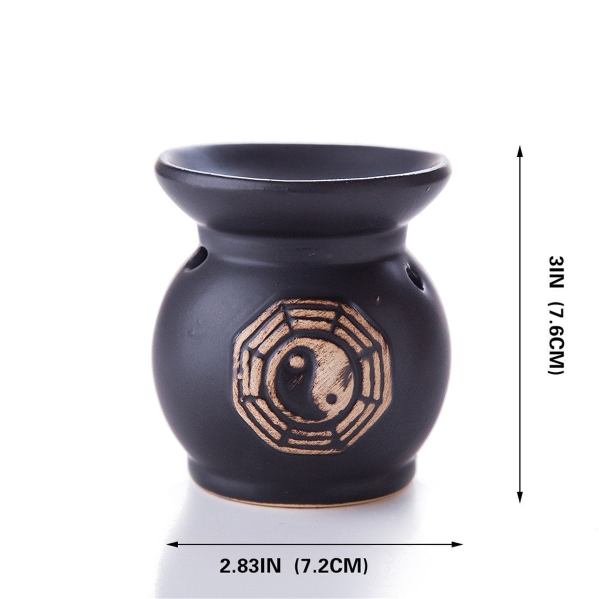Feng Shui Zen Ceramic Essential Oil Burner Diffuser Tea Light Holder Great For Home Decoration & Aromatherapy OLBA101