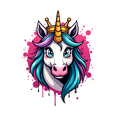thumbnail image 6 of cartoon Unicorn Theme Stickers, Waterproof Unicorn Theme Sticker for Water Bottle Laptop Phone Cases Planner Skateboard Luggage Helmet Party Favor Decor, Ideal for Adults Teens Teacher Rewards, 6 of 9