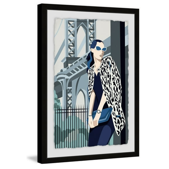Blue Is Cool Framed Painting Print