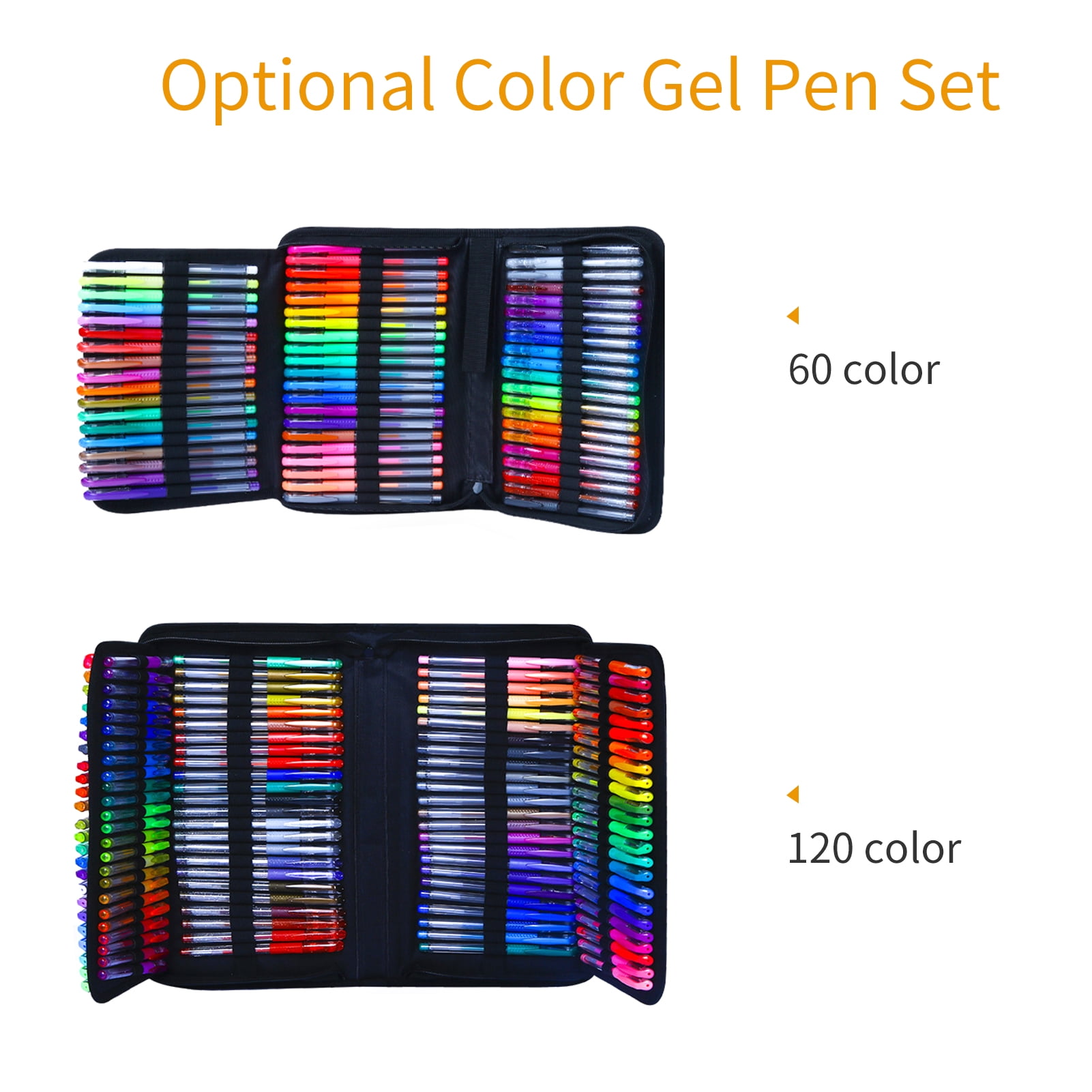 Topsnova Pens, Glitter Gel Pen Set,Multicolor Gel Pens Glitter Markers No  Fading
