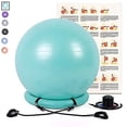 thumbnail image 1 of Yoga Ball Chair, Exercise Ball With Leak-proof Design, Stability Ring&2 Adj, 1 of 5