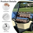 thumbnail image 6 of Yuyamidu Southwest Aztec Horse Back Rest Seat Cushion Soft Golf Cart Backrest Bottom Seat Cover 2 PCS Golf Cart Seat Covers for Most Golf Carts Club Car and More, 6 of 7