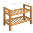 thumbnail image 3 of vidaXL Shoe Rack Shoe Storage Organizer Shoe Shelf for Closet Solid Oak Wood, 3 of 43
