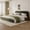 Olive Green, variant on Christopher Knight Home California King Platform Bed, Boucle Upholstered Frame with Curved Headboard, White