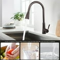 thumbnail image 3 of Pull-Down Kitchen Faucets, Single-Handle High Arc Sprayer Kitchen Sink Faucet, 3 of 5