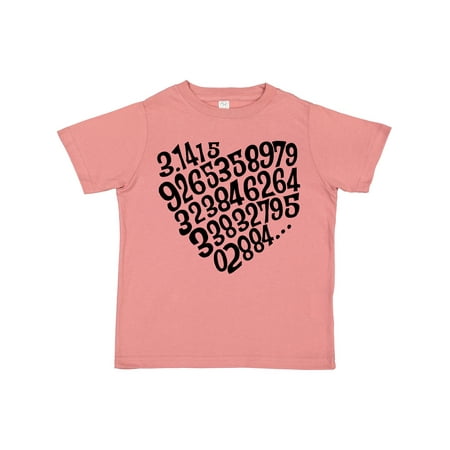 

Inktastic Pi Heart Numbers Gift Toddler Boy or Toddler Girl T-Shirt