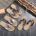 thumbnail image 3 of NUZYZ Women Shoes Summer Floral Flip Flops Beach Sandals Anti-slip Thongs Slippers, 3 of 8