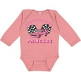 thumbnail image 3 of Inktastic Daddy's Racing Princess Pink Race Car Boys or Girls Long Sleeve Baby Bodysuit, 3 of 5
