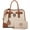 B-Beige, variant on Women Handbags Top Handle Satchel Purse Shoulder Bag Briefcase Hobo Bag Set 2Pcs