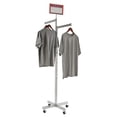 thumbnail image 4 of Econoco K21X 2-Way Heavy Duty Straight Arms with X Style Base - Rectangular Tubing - Chrome, 4 of 4