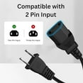 thumbnail image 4 of Compatible Power Cord US 3-Prong for Microsoft Xbox Console, 4 of 5