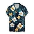 thumbnail image 4 of Mens Hawaiian Shirt Short Sleeve Button Down Shirts Tropical Floral Summer Beach Shirts,S-3XL, 4 of 7