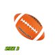 thumbnail image 3 of Pelota de goma de fútbol americano Rugby para jóvenes principiantes Entrenamiento para niños Parque infantil al aire libre, 3 of 5