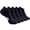 Black, variant on 5 Pairs Ankle Compression Socks for Men & Women, Low Cut Sport Socks for Running, Athletic, Cycling, Black