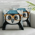 thumbnail image 3 of GOSMITH I Like You A Lottle, It's Like A Little, Except A Lot Decorative Throw Pillow Case Funny Glasses Penguin Decor Home Decor Cushion Cover, Penguin Love Gifts, Gift Boyfriend, Husband, 3 of 5