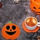 thumbnail image 4 of Posavasos de Calabaza Tejidos a Mano para Halloween | Manteles Individuales de Cuerda de Algodón | 13 Cm de Diámetro | Decoración para Fiestas | Naranja | Juego de 1, 4 of 6