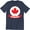 Navy Heather, variant on Canada Pride Mens Funny Patriotic Flag Retro Feel Canadian Maple Leaf T-Shirt