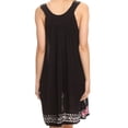 thumbnail image 2 of Sakkas Jodie Embroidered Scoop Neck Tie Dye Top / Blouse - Navy / Pink - OS, 2 of 4
