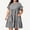Black, variant on Dress with Short Sleeves Conservative Dress with Pockets Loose Fit Plus Size 2026 Summer Plaid Print Crew Neck Pleated A Line Dresses for Women L-6XL