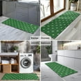 thumbnail image 2 of Green Christmas Snowflake Pattern Kitchen Rug Mat,Kitchen Runner Rugs Non Skid Washable,Decorative Kitchen Floor Mats for Kitchen,Sink,Laundry,17"X47", 2 of 5