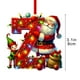 thumbnail image 2 of Adornos navideños, adornos navideños, regalos navideños, árbol de Navidad acrílico 2D, colgante de 26 letras, regalo decorativo, colgantes para fiestas navideñas familiares, objetos colgantes, 2 of 5