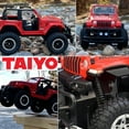 thumbnail image 6 of Taiyo RC Truck Jeep Rubicon, 1:16 Scale Remote Control Car with Rechargeable Battery, Electric Charger, and Handset for Off-Road, High Speed, Fast Hobby Action for Kids and Adults, 2.4Ghz, Ages 6+, 6 of 7