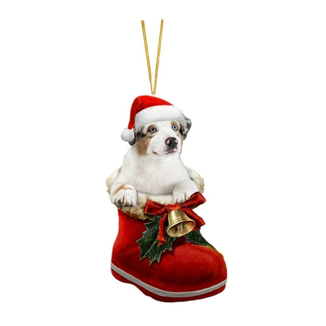 Adorno navideño de cachorro Strade Fareast Limited colgante acrílico para dormitorio Estilo E
