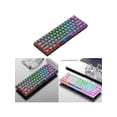 thumbnail image 5 of 61 Keys Wired Gaming Keyboard Full Transparent RGB Backlit USB Keyboard for Laptop Desktop Computer Accessories, 5 of 10