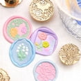 thumbnail image 6 of Flower Wax Seal Stamp Fire Paint Seal Head Lily-Flower Sealing Stamp for Envelope Wedding Invitations Card Decorations, 6 of 21