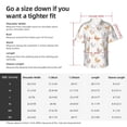 thumbnail image 5 of Sikiie Funny Chicken Print Men's Hawaiian Shirt, Summer Beach Button Pocket Short Sleeve T-Shirt,X-Large, 5 of 7