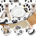 thumbnail image 4 of Schnauzer Dogs with Paw Round Fitted Tablecloth with Elastic Edge,Dining Table Cover Waterproof,Outdoor Round Tablecloth for Camping,Dining,Indoor and Outdoor, 4 of 7