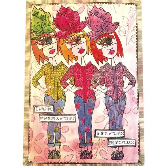 Dyan Reaveley's Dylusions Cling Stamp Collections 8.5"X7"-Let Me Adjust My Crown