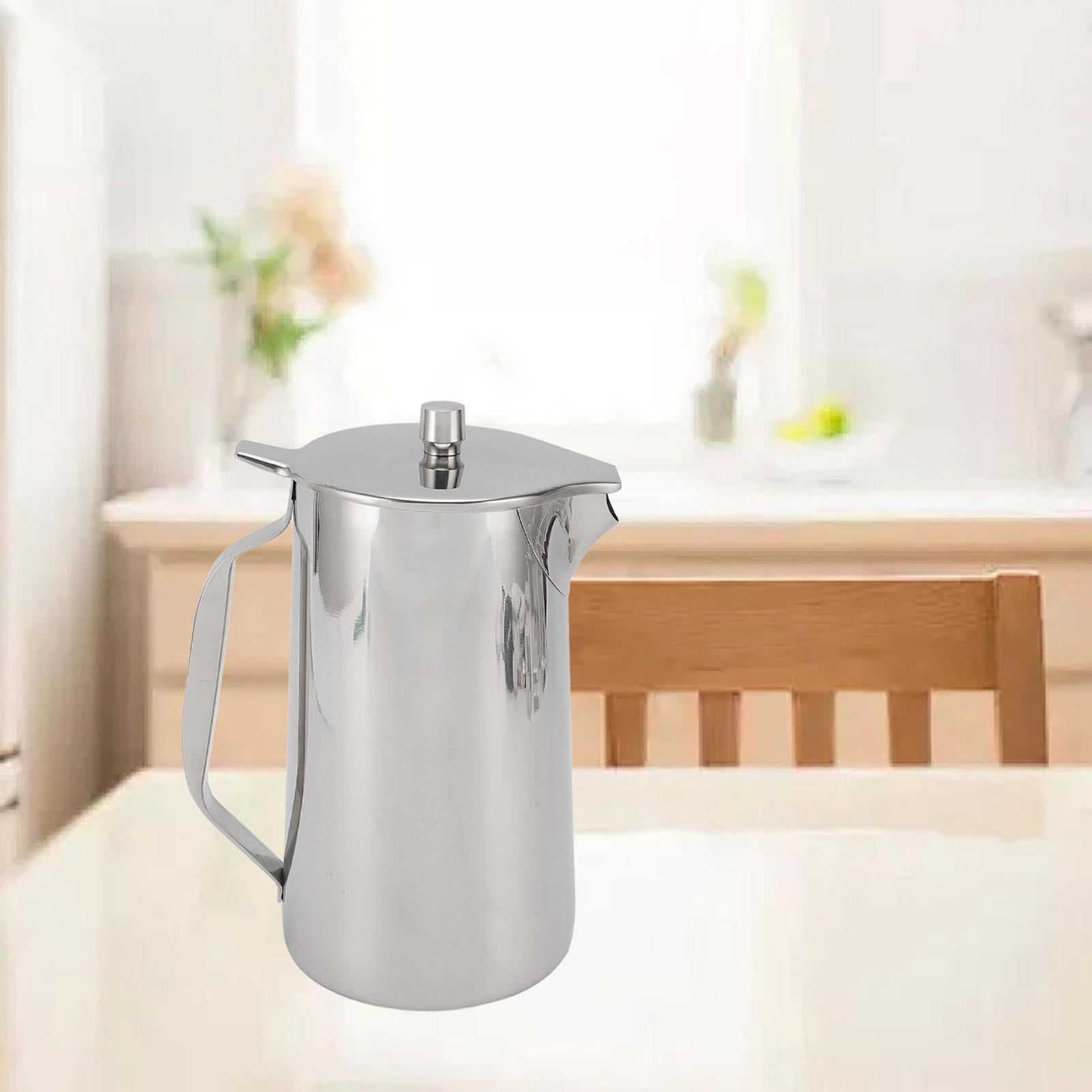 BIMZUC 1.8L Stainless Steel Water Pitcher with Lid – Durable, Large Capacity Cold Water Jug for Home, Office & Parties