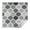 Black and White, variant on Brown Boho Plant Pattern Square Tablecloth,Waterproof Square Table Cover,Wipeable Spillproof Washable Table Cover for Home Kitchen Party Decor 42"X42"(107x107cm)