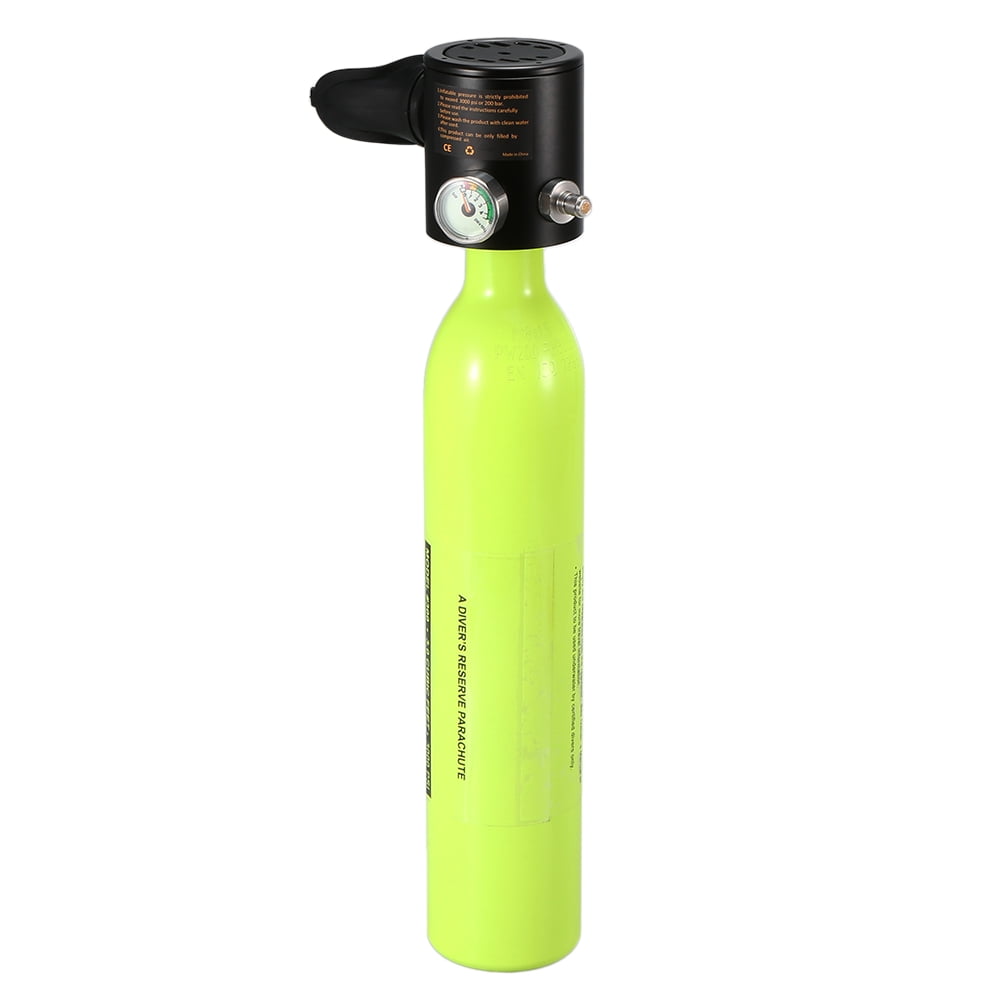 0.5L Oxygen Cylinder Diving Air Tank Diving Respirator with Gauge