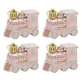 thumbnail image 6 of HCTSHG 4PCS Christmas Train Ornament for Home Plastic Xmas Hanging Ornaments with Rope Christmas Train House Decoration for Home Wedding Party, 6 of 9