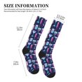 thumbnail image 2 of Compression Socks for Women and Men - Wine Glasses And Cocktails Compression Socks Circulation for Workout, 2 of 8