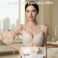 thumbnail image 4 of 3PC Pack Women Push Up Bra Everyday Underwear Comfortable Lingerie Bralette with Support Anti-Sag-Size 80C/36C, 4 of 6