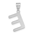 thumbnail image 3 of Diamond2Deal 14K Pendentif Initiale Lettre E en Or Blanc pour Femmes, 3 of 6