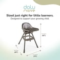thumbnail image 3 of Dolu Nuve Deluxe High Chair for Babies 6+ Months w/ Harness & Removable Tray, Stone Grey, 3 of 5
