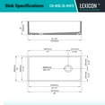 thumbnail image 4 of 36" Fireclay Kitchen Sink, Crestwood Farmhouse Sink, White Fireclay Kitchen sink, Single Bowl Apron Front, Plain Ceramic Farm sink, 4 of 9