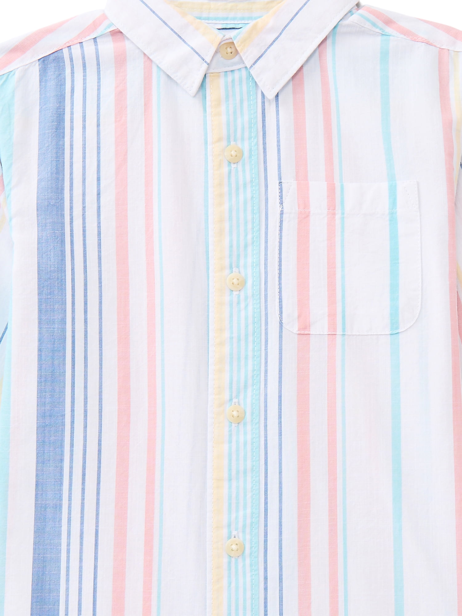 Wonder Nation Boys Long Sleeve Button Down Shirt, Sizes 4-18 & Husky