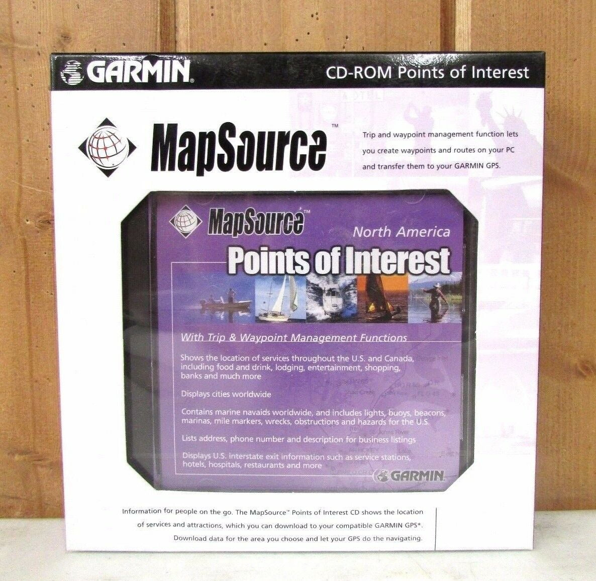 Berolige resterende forskel Garmin GPS Points of Interest CD-ROM Mapsource ~ New - Walmart.com