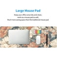 thumbnail image 6 of Japanese Floral XXL Mouse Pad - 35.4x15.7 Inch Minimalist Aesthetic Art White Coral Pink Flower, Extended Large Gaming Mousepad, Non-Slip Rubber Base, Stitched Edges, Home Office, 6 of 6