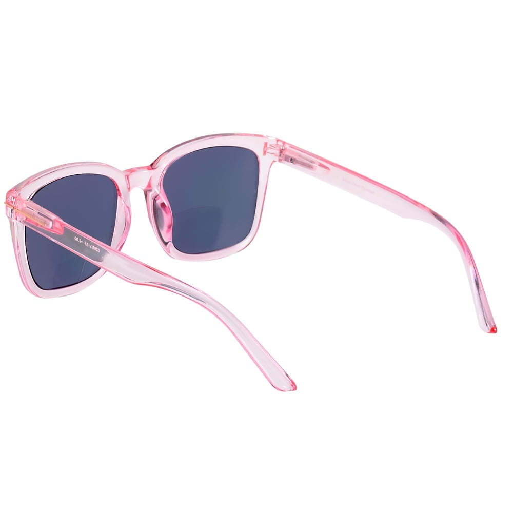 "The Jet Setter" 2 Pair of Women's Fashion Bifocal Reading Sunglasses - Glacier Pink/Tortoise - 1.50
