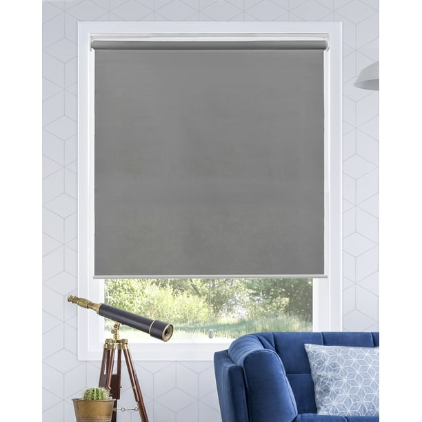 Roller Window Shades Room Darkening Cordless Fabric Window Shades for