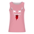 thumbnail image 4 of Camiseta sin mangas de cuello redondo para hombre, con estampado de Halloween, cuello redondo, estilo informal, deportiva, para hombre, 4 of 5