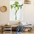 thumbnail image 2 of Animal Decor Wall Hanging Tapestry, Little Frog on Branch of the Tree in Rainforest Nature Jungle Life Artsy Earth, Bedroom Living Room Dorm Accessories, 60 X 80 Inches, by Ambesonne, 2 of 5