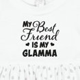 thumbnail image 4 of Inktastic My Best Friend is My Glamma with Hearts Girls Baby Dress, 4 of 5